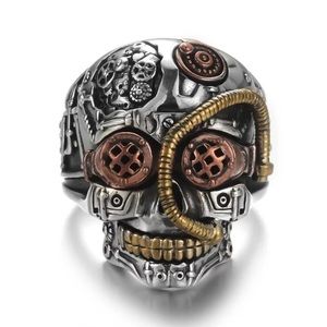 Steampunk Skull Ring
